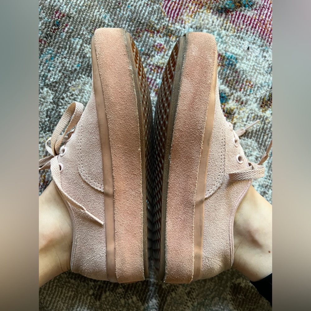 Vans authentic platform 2.0 suede outsole evening sand/muted clay skate shoe EUC - Picture 10 of 11